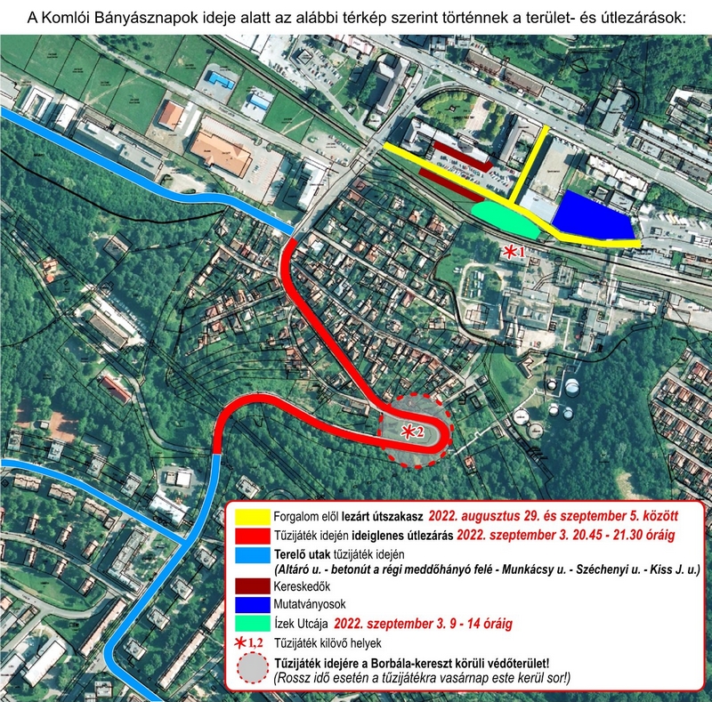 Komlói Bányásznapok 2022 lezárások