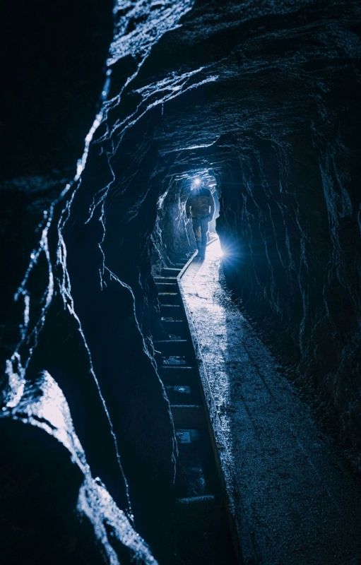 Untertage im SIlberbergwerk